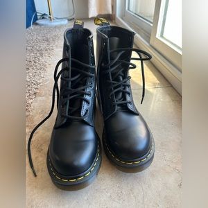 Dr. Martens smooth leather lace up boots